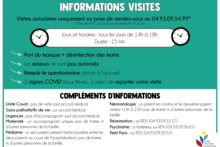 COVID-19 : informations visites